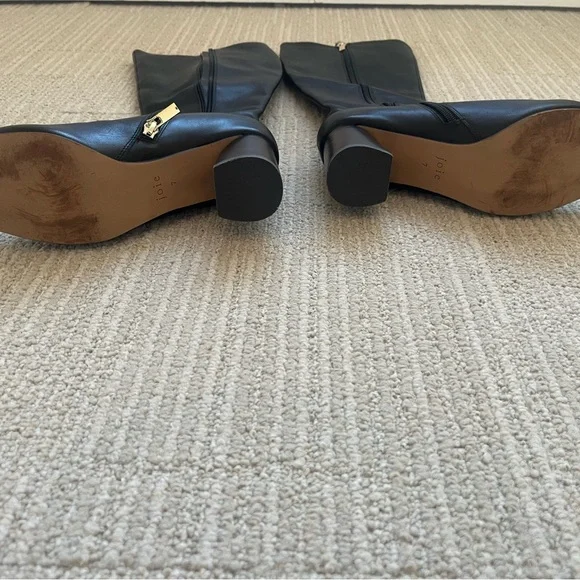 Joie Leather Black Knee-High Boots - Picture 4 of 4